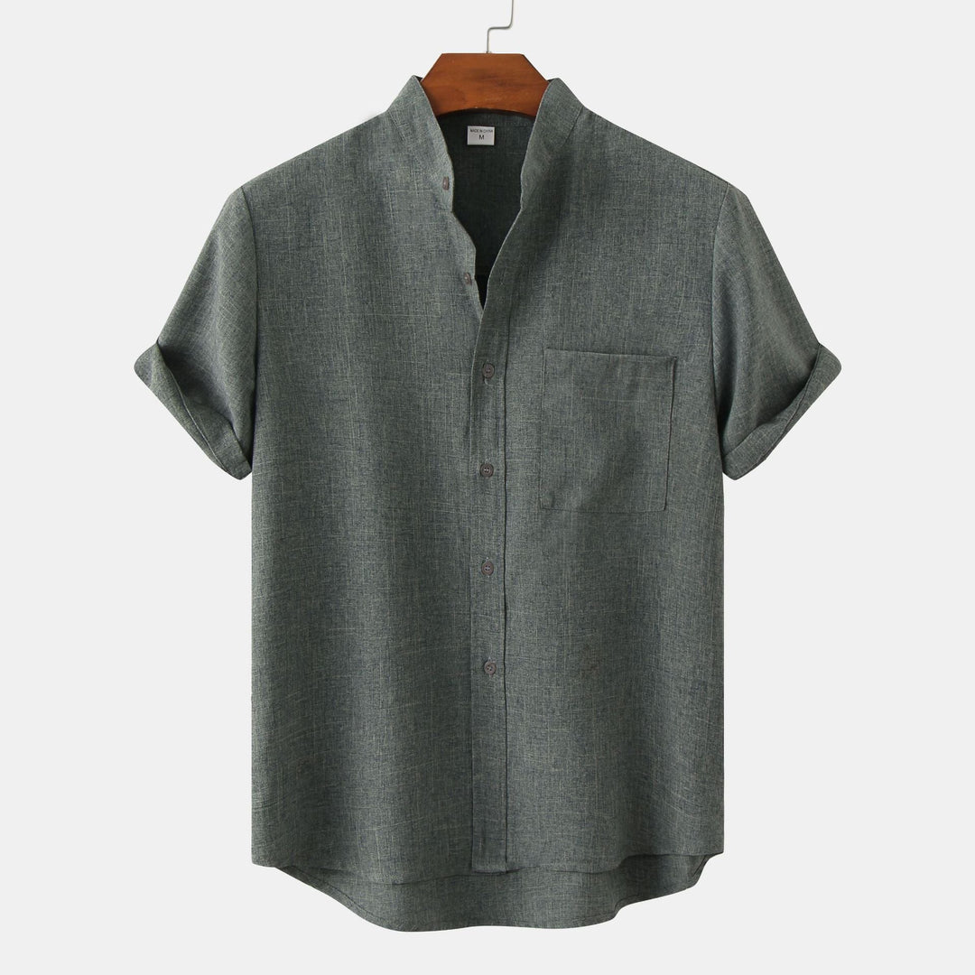 Modeva | Chemise en coton unie avec boutons