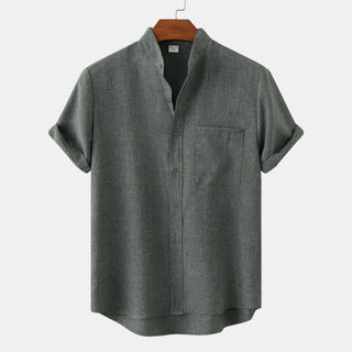 Modeva | Chemise en coton unie avec boutons