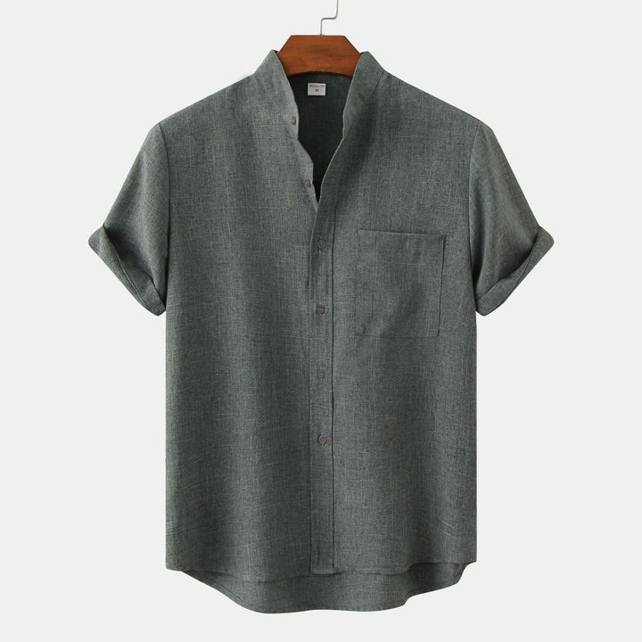 Modeva | Chemise en coton unie avec boutons
