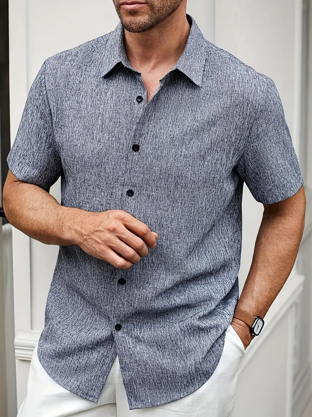 Modeva | Chemise légère à manches courtes en mélange de lin