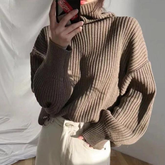 Modeva | Luxe Pull à col roulé et à manches ballon