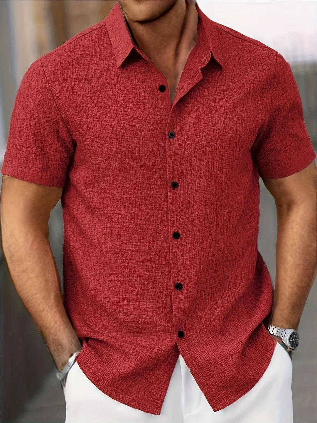 Modeva | Chemise légère à manches courtes en mélange de lin
