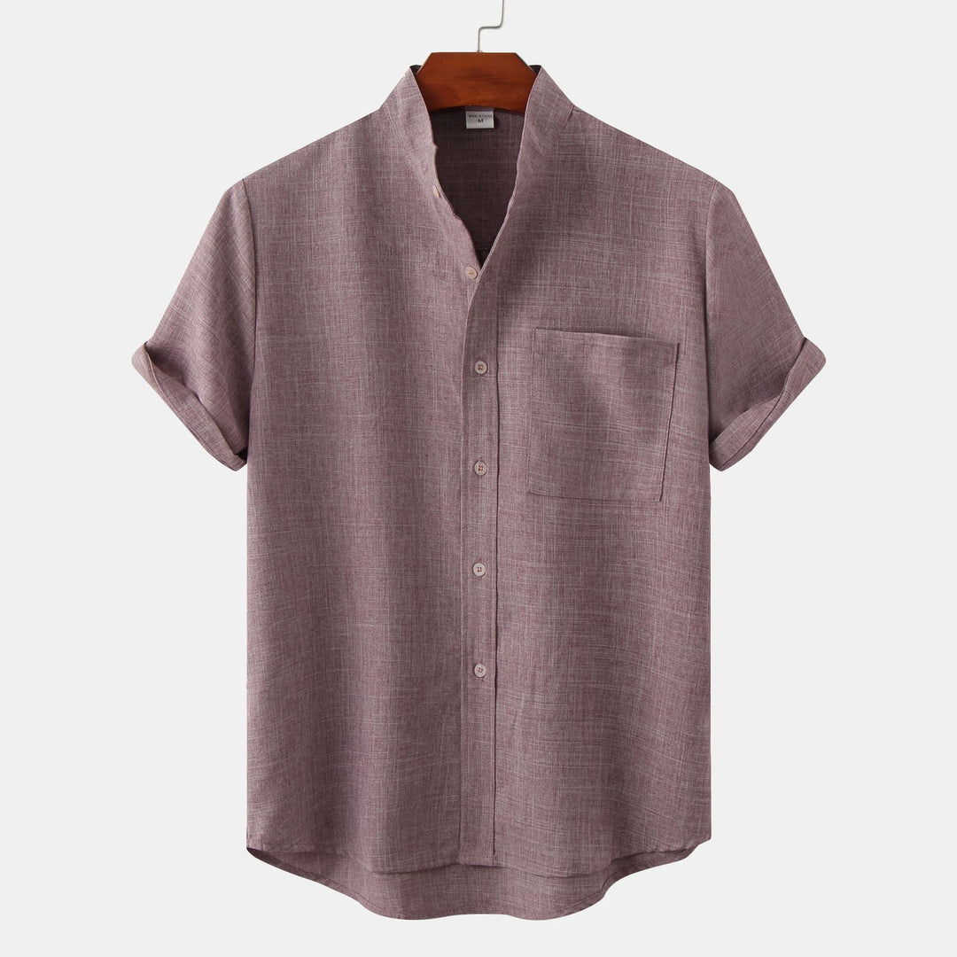 Modeva | Chemise en coton unie avec boutons