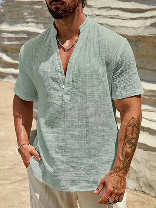 Modeva | Chemise d’été élégante à col montant