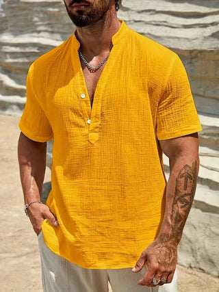 Modeva | Chemise d’été élégante à col montant