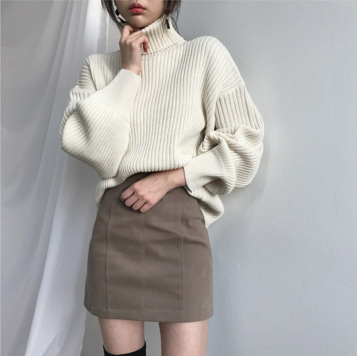 Modeva | Luxe Pull à col roulé et à manches ballon