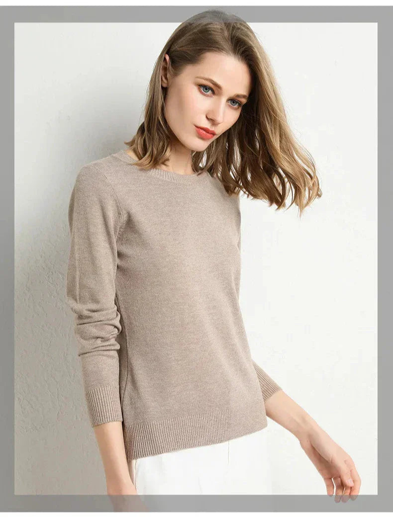 Modeva | Pull confort en laine essentiel