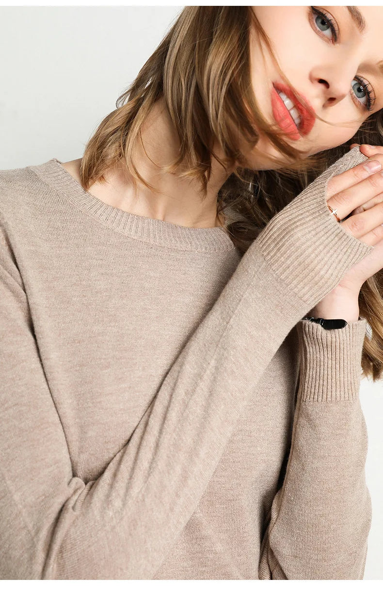 Modeva | Pull confort en laine essentiel